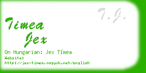 timea jex business card