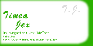 timea jex business card